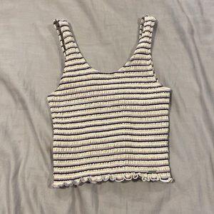 striped hollister tank top